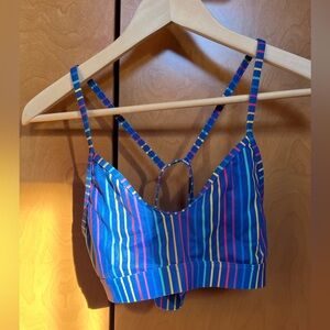 Jolyn Mara bikini top - size L - rainbow stripes